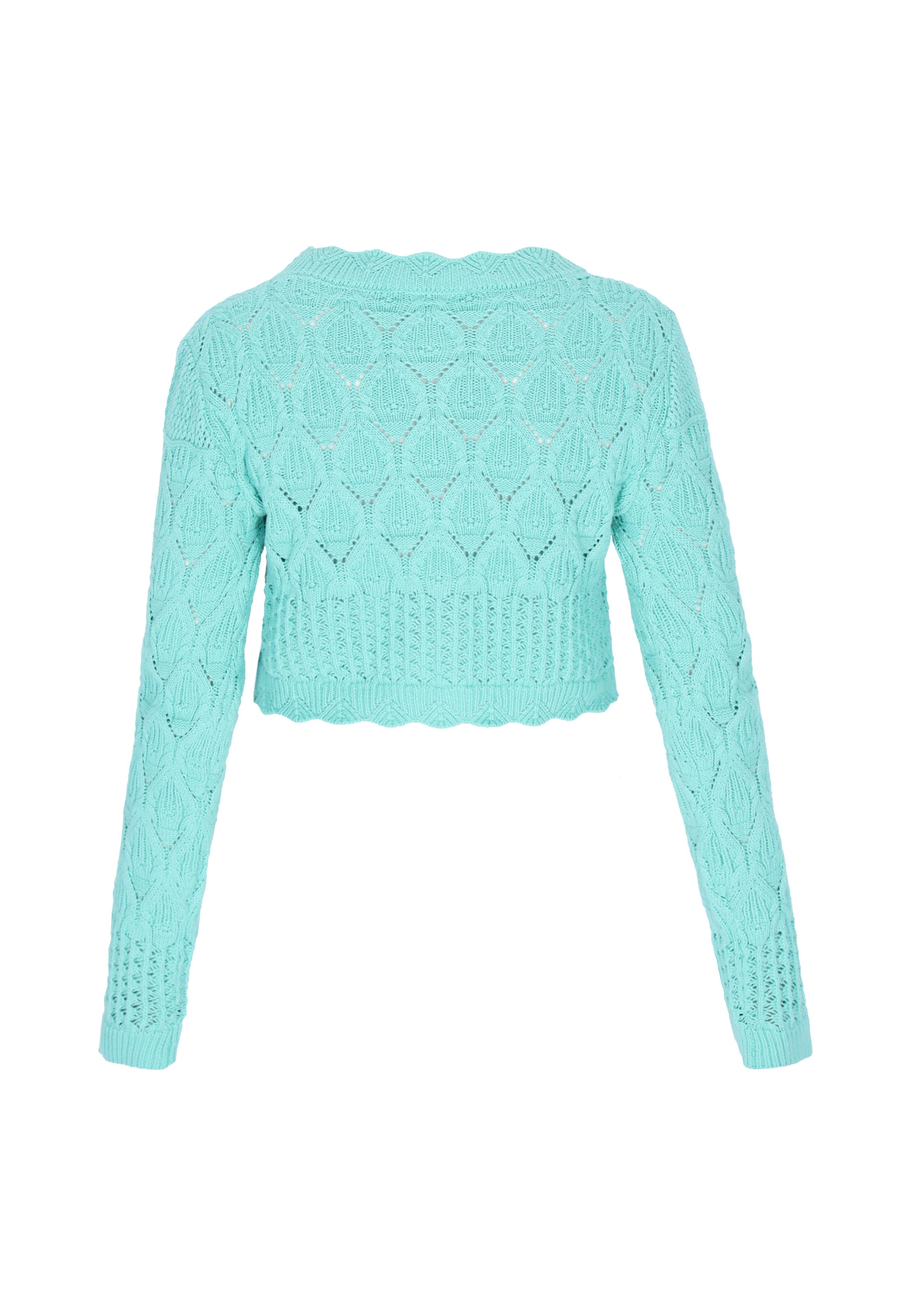 IZIA Gebreid vest 'Festival' in Blauw