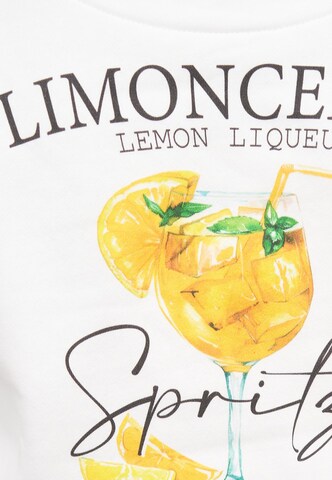 Cloud5ive Sweatshirt 'Limoncello Spritz' in White