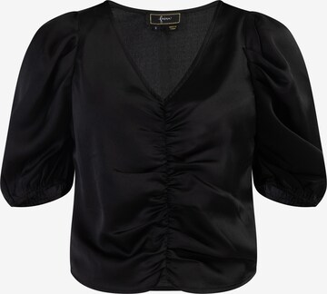 faina - Blusa en negro: frente