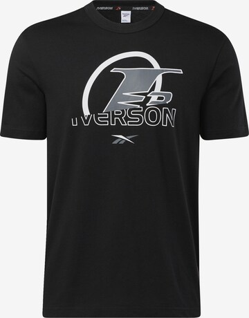 Reebok Classics T-Shirt 'Iverson' in Schwarz: predná strana