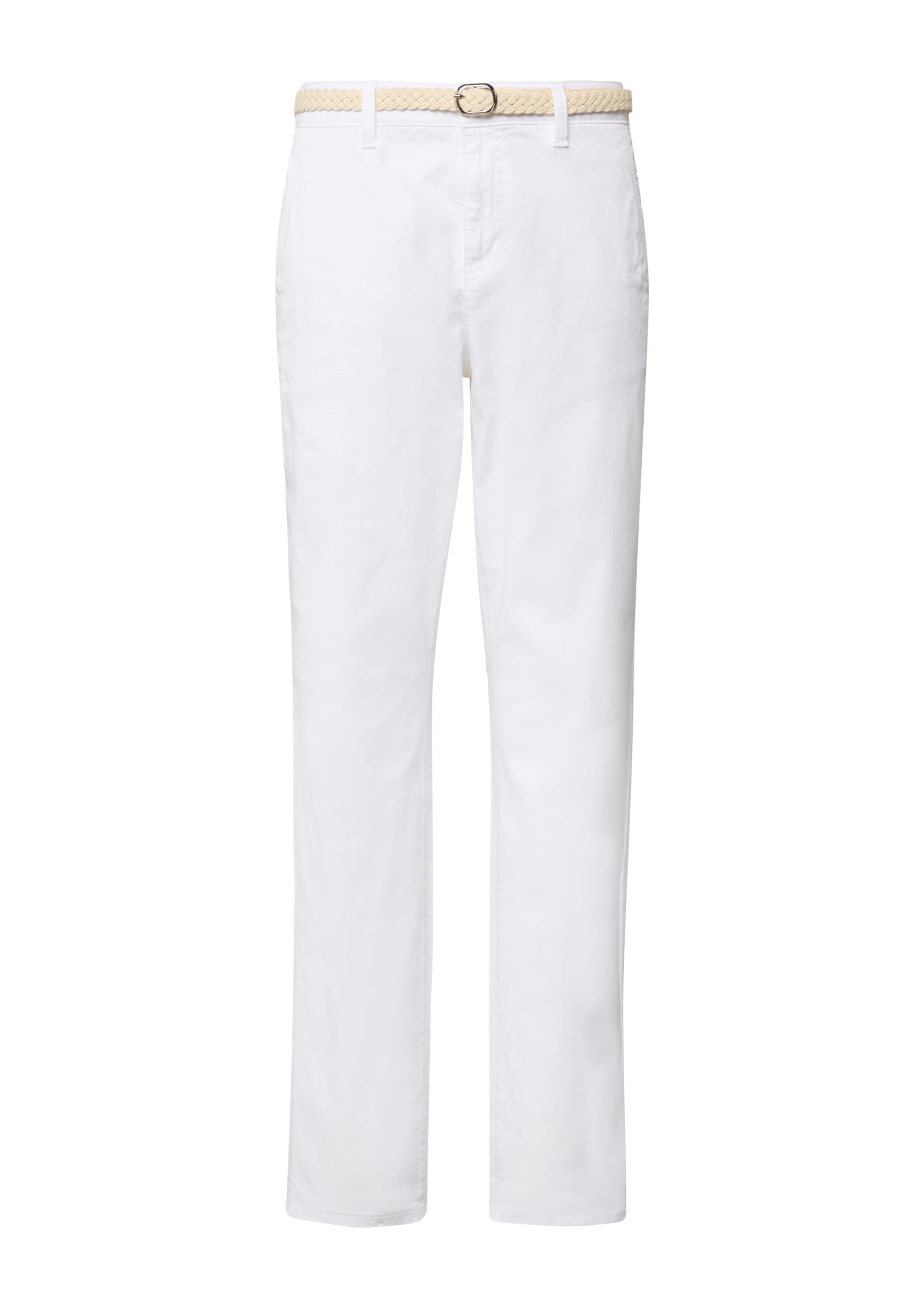 Regular Pantalon chino ' ' s.Oliver en blanc : devant