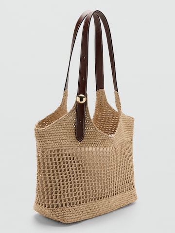 MANGO Shopper 'CROACIA' in Beige