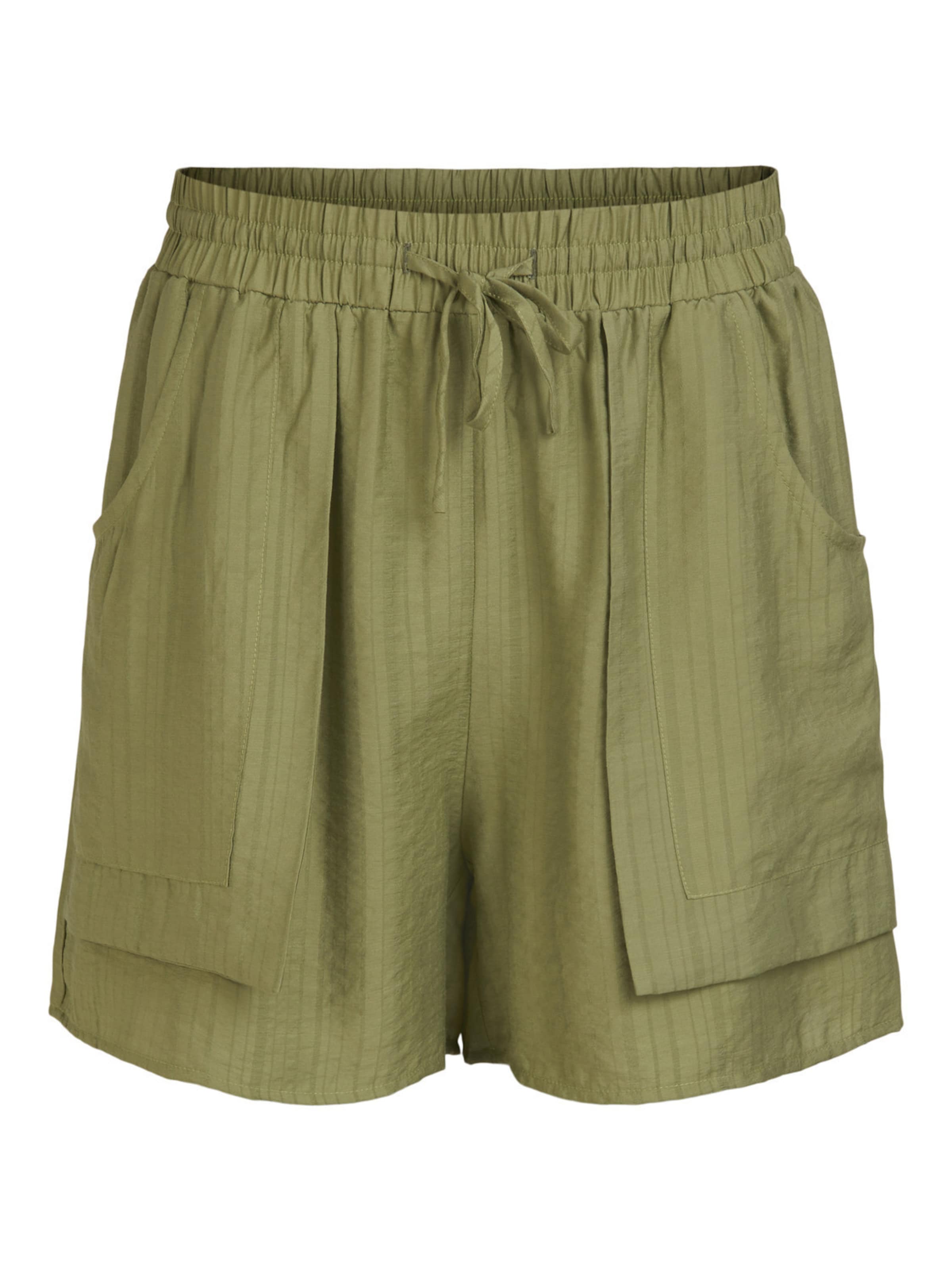 OBJECT Свободный крой Штаны 'Ava' в Зеленый: спереди