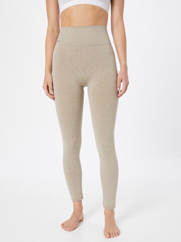 MAGIC Bodyfashion Skinny Leggings in Beige: front