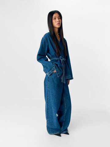 Wide Leg Jean 'OBJMallie' OBJECT en bleu