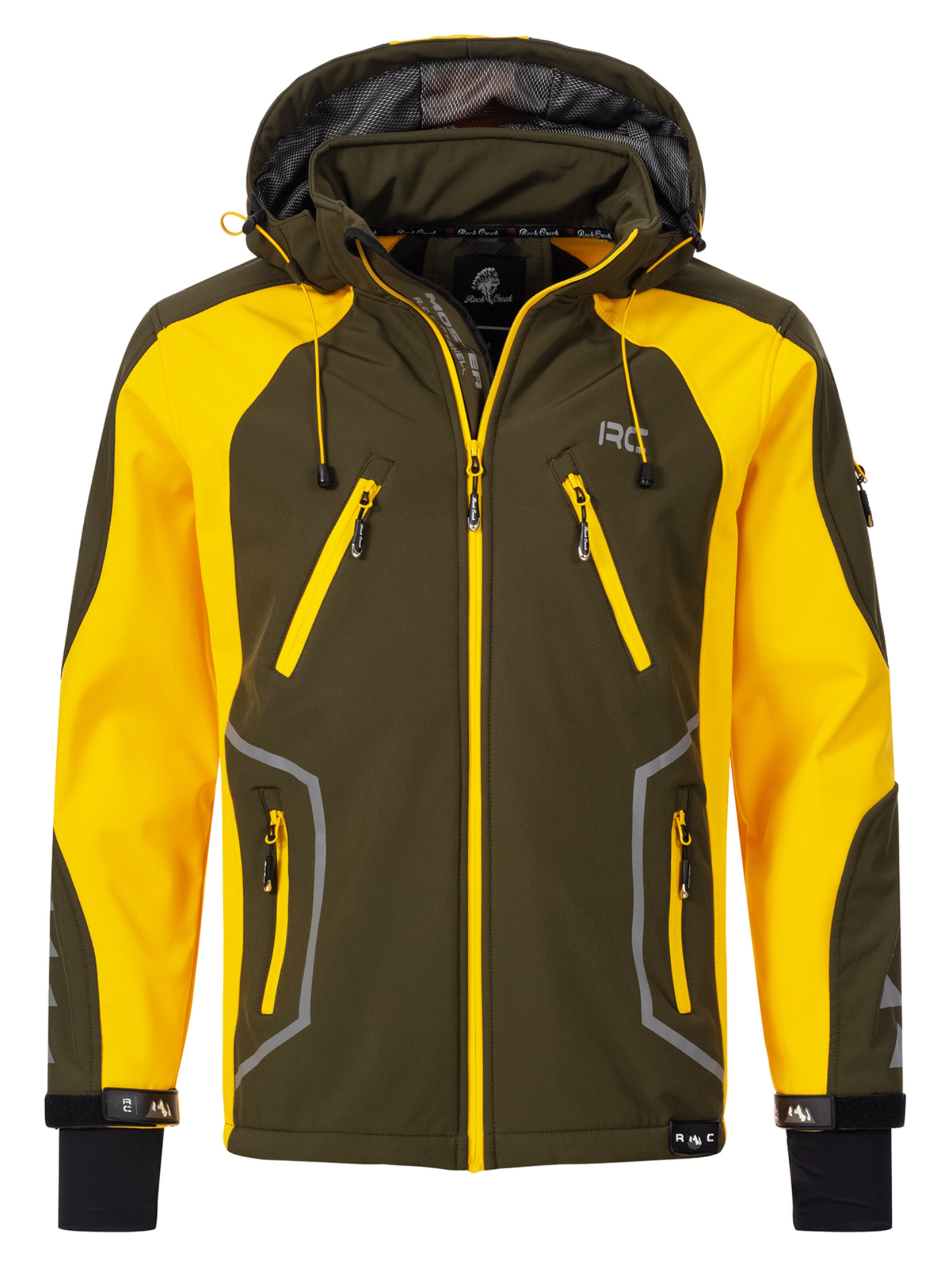 Rock Creek Outdoorjacke in Grün: Vorderseite
