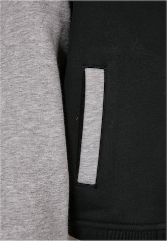 Urban Classics Zip-Up Hoodie in Black