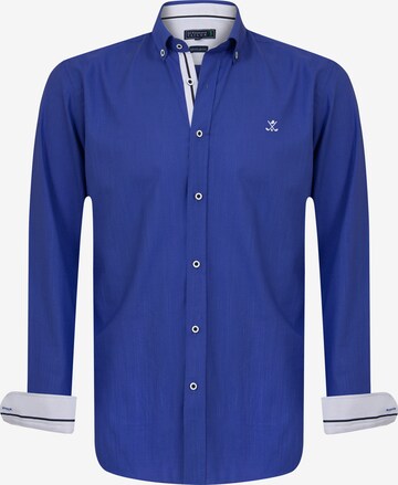 Sir Raymond Tailor Overhemd 'Patty' in Blauw: voorkant