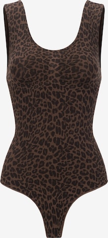 Body modelant 'Tank Bodysuit Sculpting Shapewear mit String' cfab en marron : devant