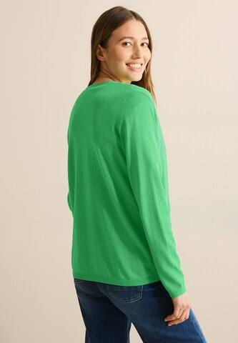 CECIL Offener Basic Cardigan in Grün