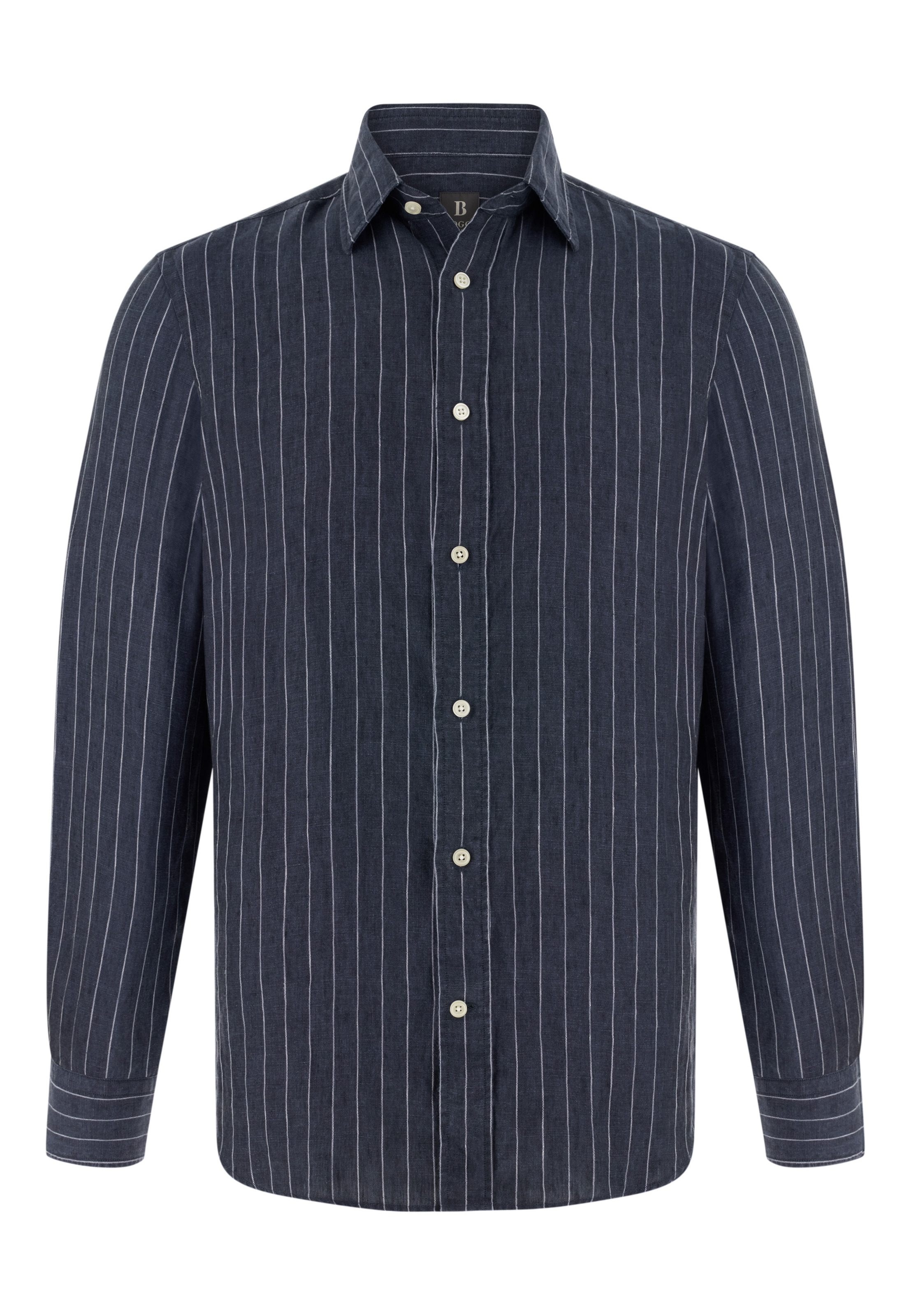 Coupe regular Chemise Boggi Milano en bleu : devant