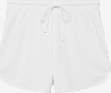 MANGO Normalny krój Spodnie w kolorze biały: przód
