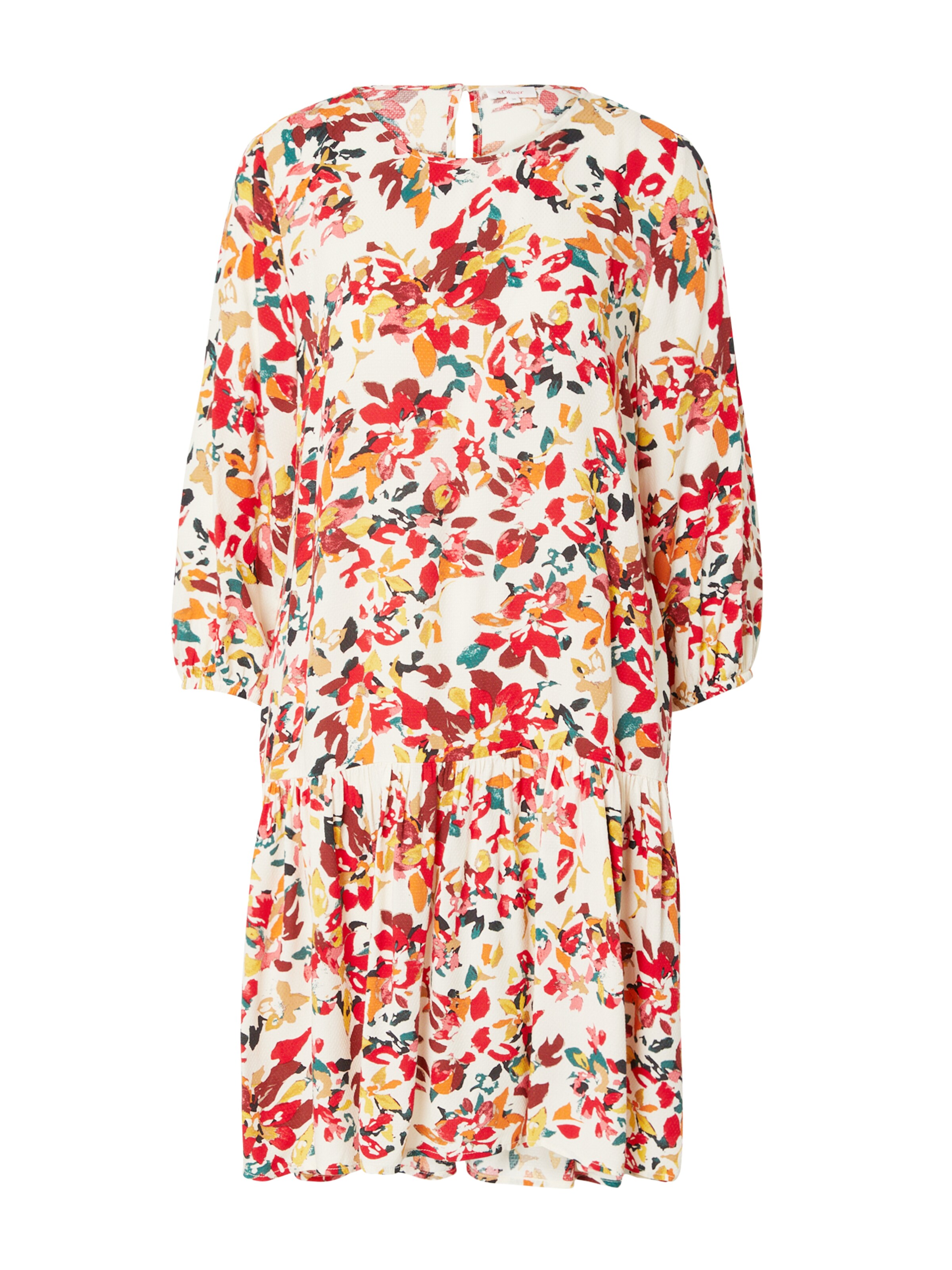 s.Oliver Kleid in Beige: Vorderseite