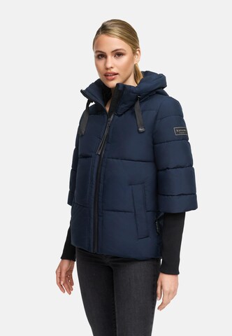 Veste d’hiver 'Lotusherz XIV' NAVAHOO en bleu : devant