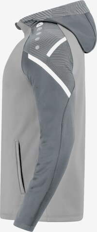 JAKO Athletic Zip-Up Hoodie in Grey