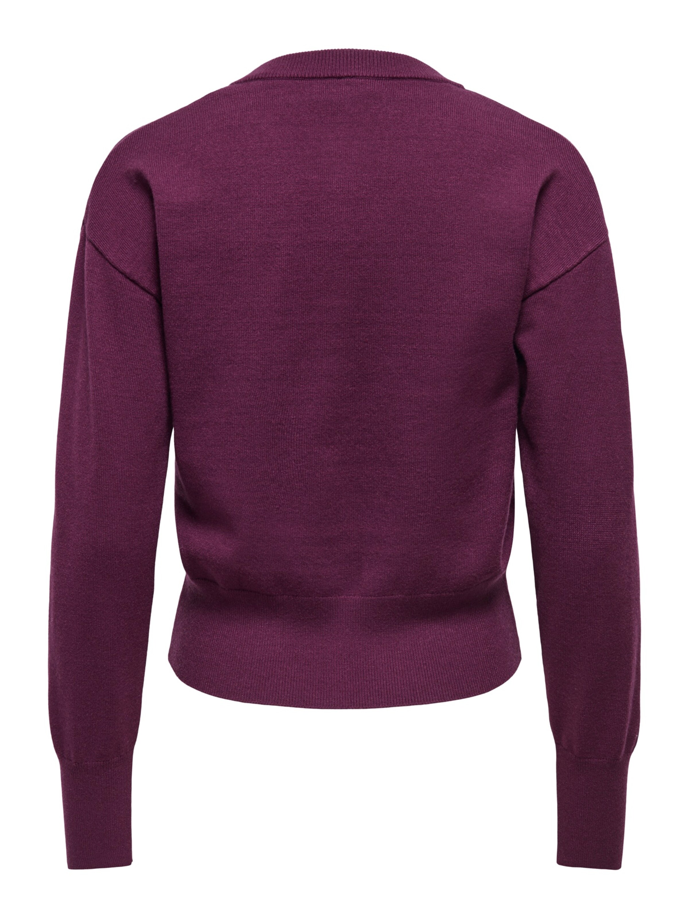 ONLY - Casaco de malha 'ONLMIO' em roxo
