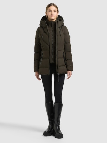 khujo Winter Jacket 'Rabb2' in Green