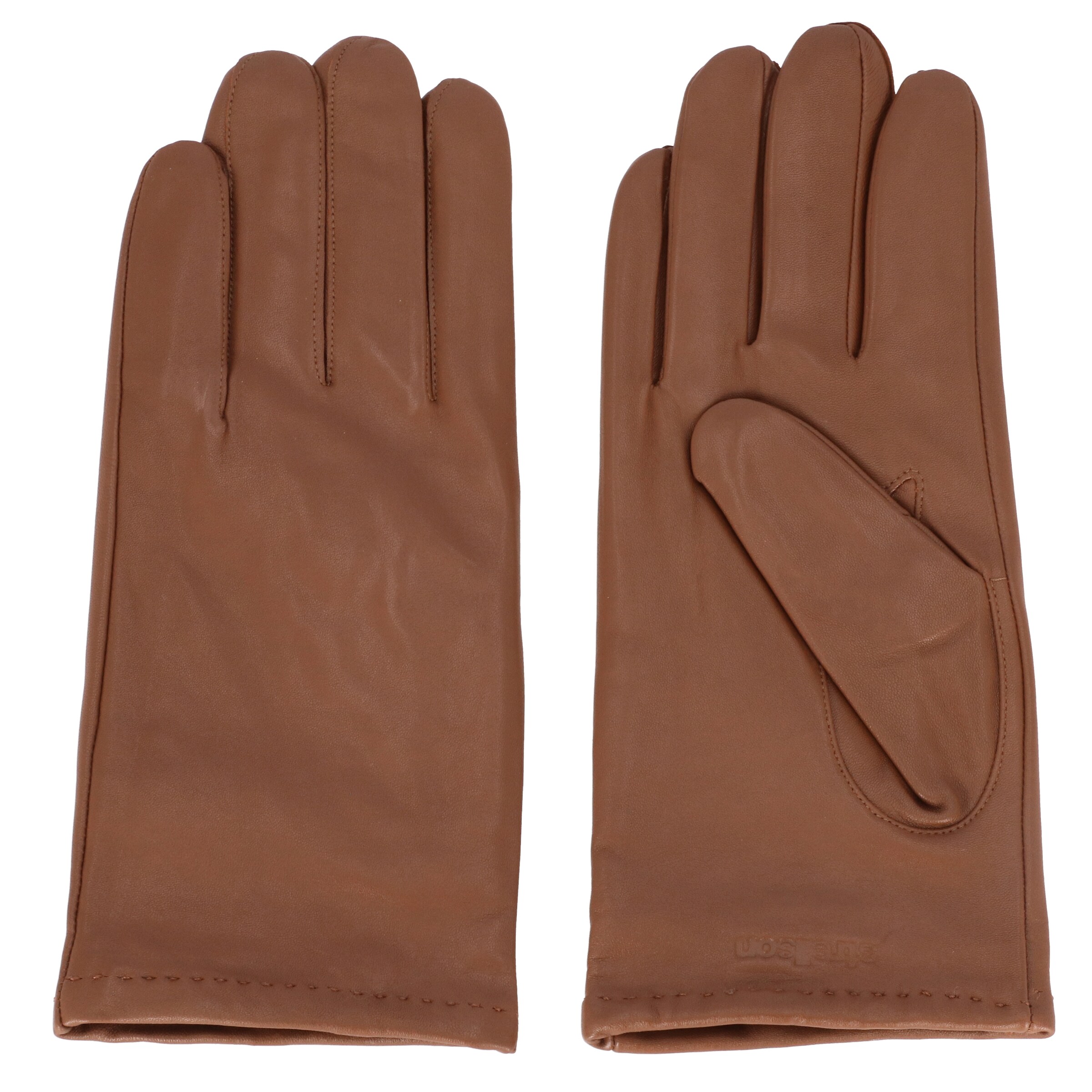 STRELLSON Full Finger Gloves in Brown: front