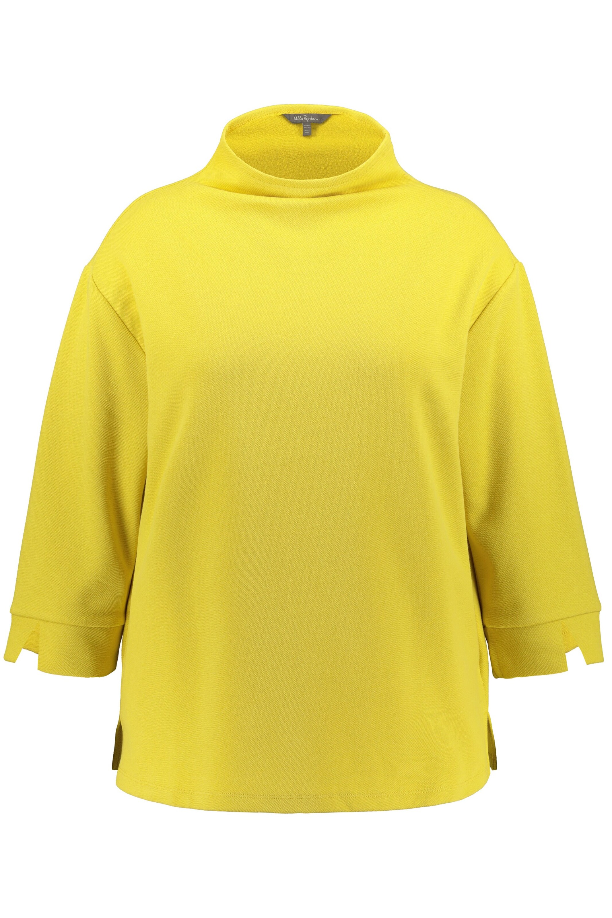 Frauen Sweat Ulla Popken Sweatshirt in Neongelb - WI11826