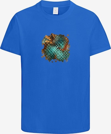 HUSKSWARE Shirt 'Grafik' in Blau: Vorderseite