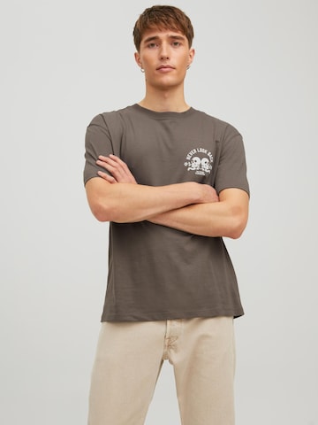 JACK & JONES T-Shirt 'Ink' in Braun: predná strana