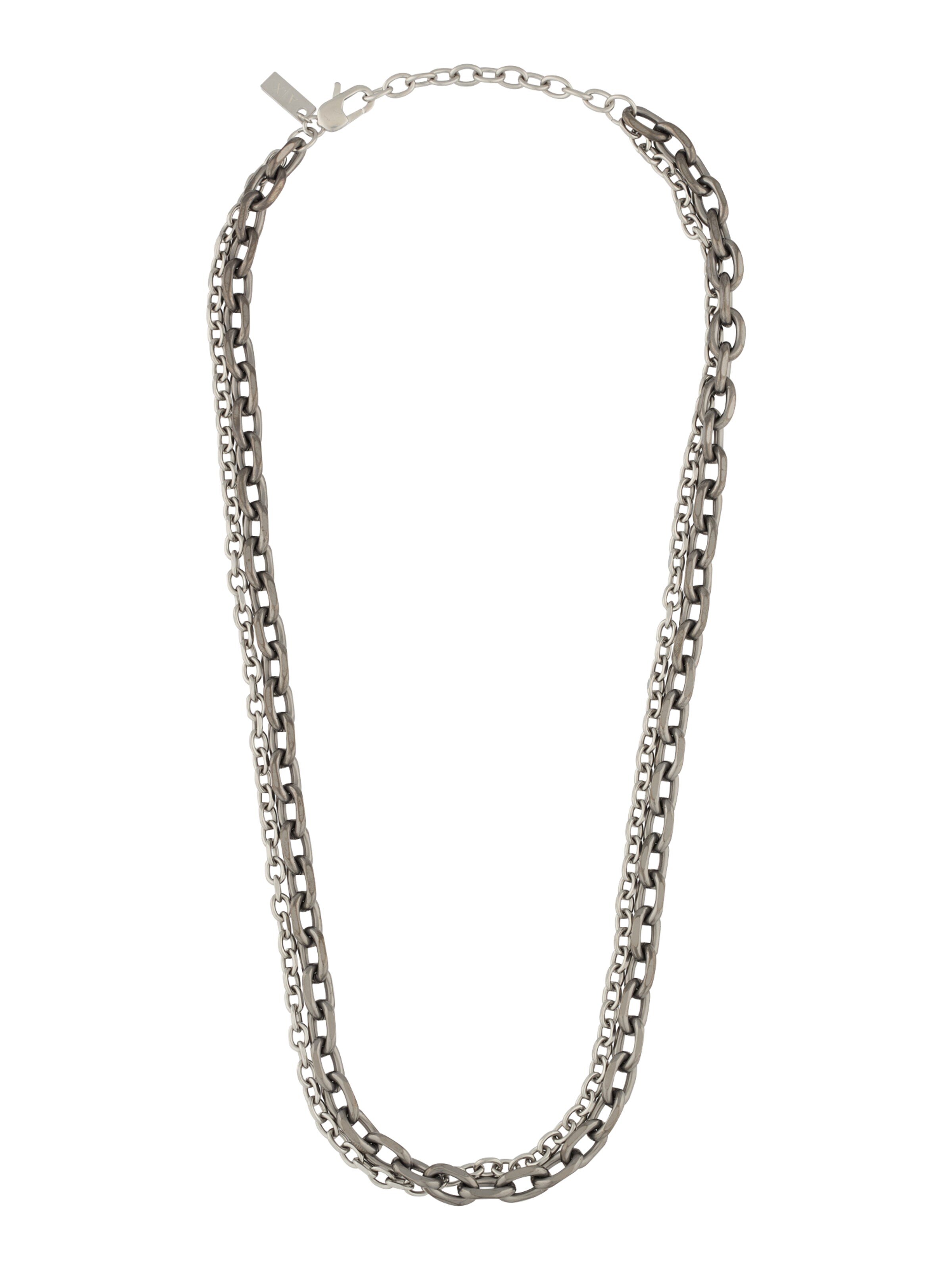 ARMANI EXCHANGE Цепочка в Серебристый: спереди
