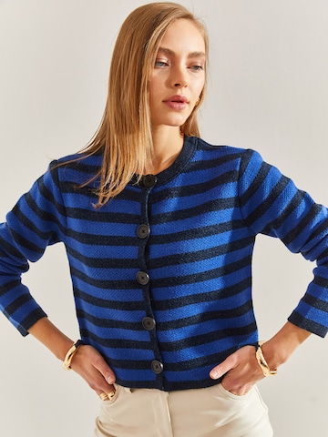 Bianco Lucci Gebreid vest in Blauw