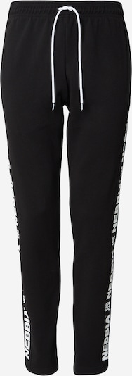 NEBBIA Urheiluhousut 'HERO 296' värissä musta / valkoinen, Tuotenäkymä