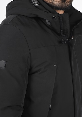 INDICODE JEANS Winter Jacket 'Madot' in Black