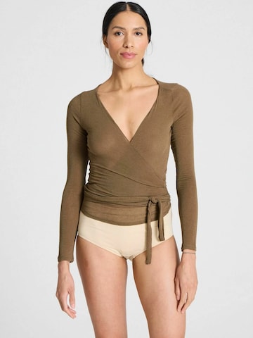 Gai+Lisva Shirt 'Anne' in Bruin: voorkant