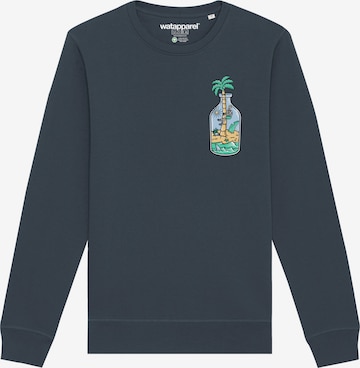 Sweat-shirt 'Holiday in a bottle' Watapparel en gris : devant