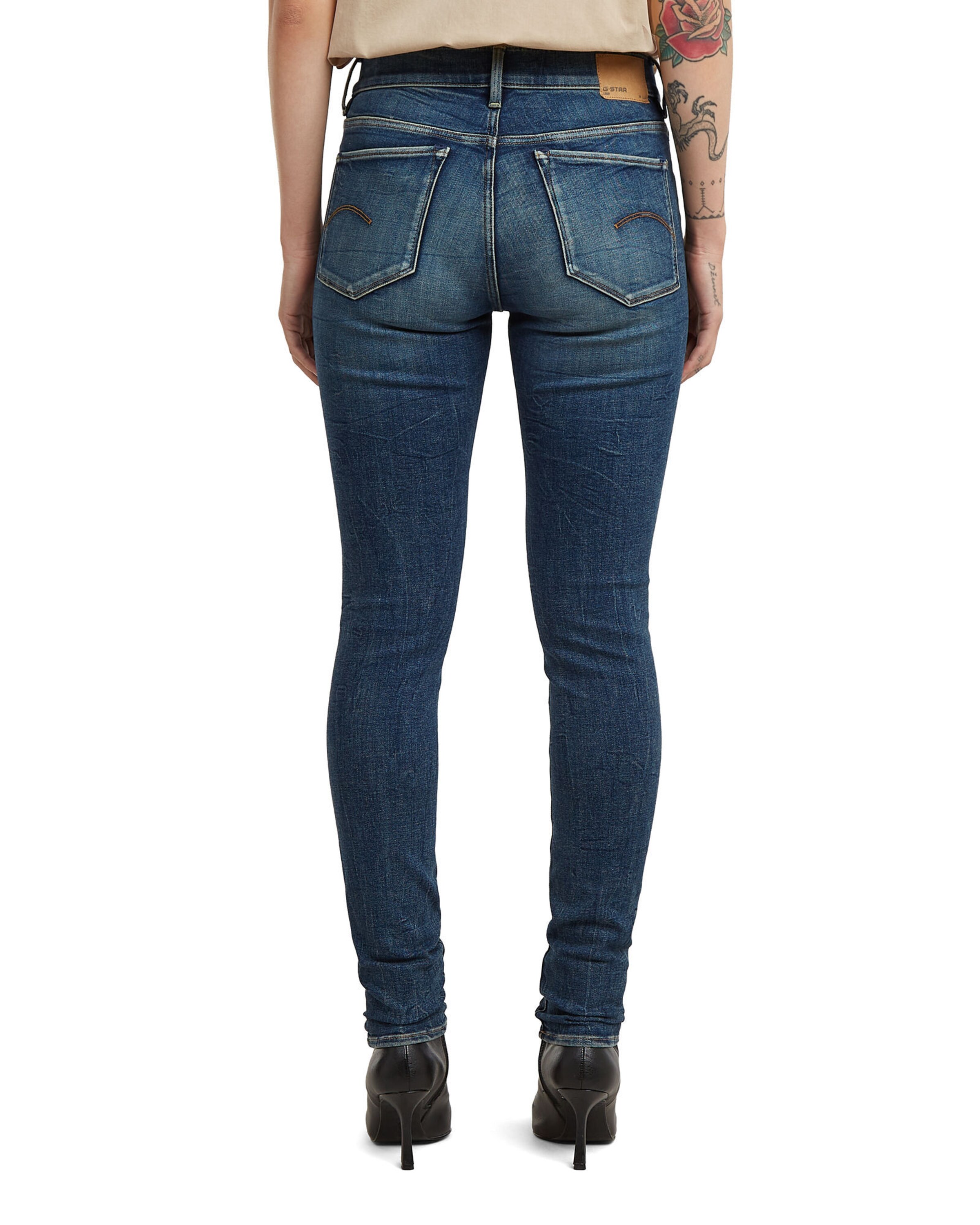 G-STAR Skinny Jeans-5Pocket '3301 Skinny Jeans' in Blau