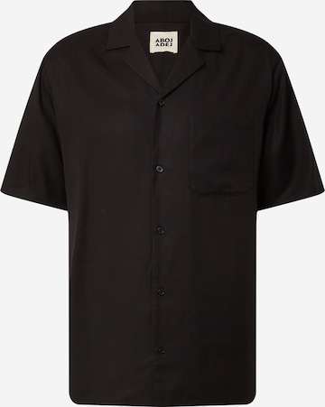 ABOJ ADEJ - Ajuste regular Camisa 'Tserona' en negro: frente