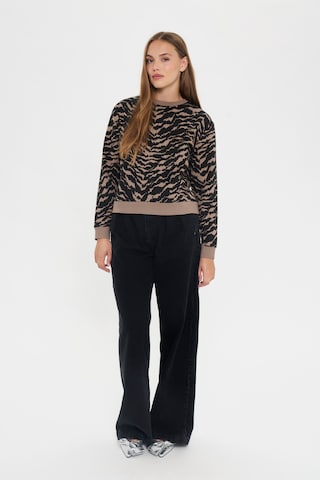 SAINT TROPEZ Sweatshirt 'ZagnaSZ' in Beige