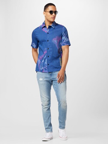 Coupe regular Chemise G-Star RAW en bleu