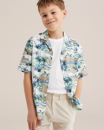 Coupe regular Chemise WE Fashion en blanc : devant