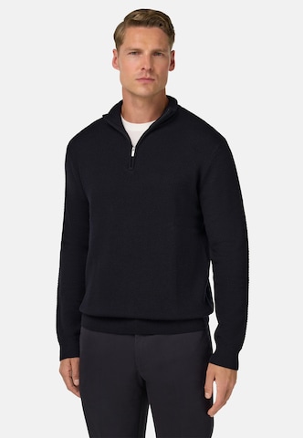 Pull-over Boggi Milano en bleu : devant