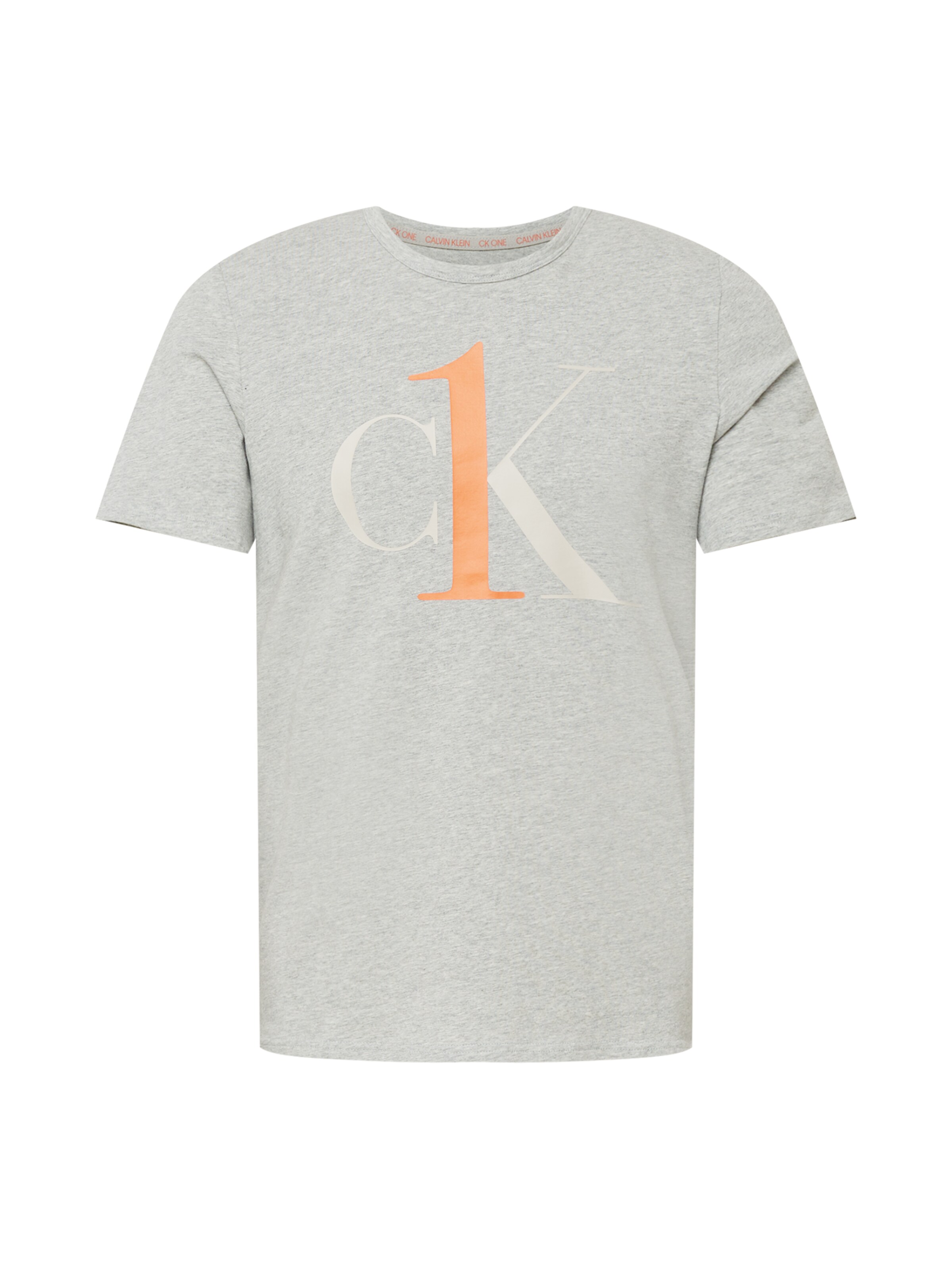 Männer Shirts Calvin Klein Schlafshirt in Grau, Graumeliert - VD23127