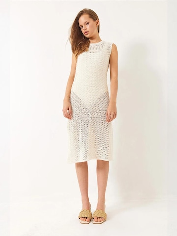 Bianco Lucci Beach Dress in Beige