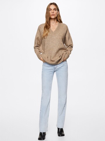 MANGO Pullover 'TALDORAV' in Beige