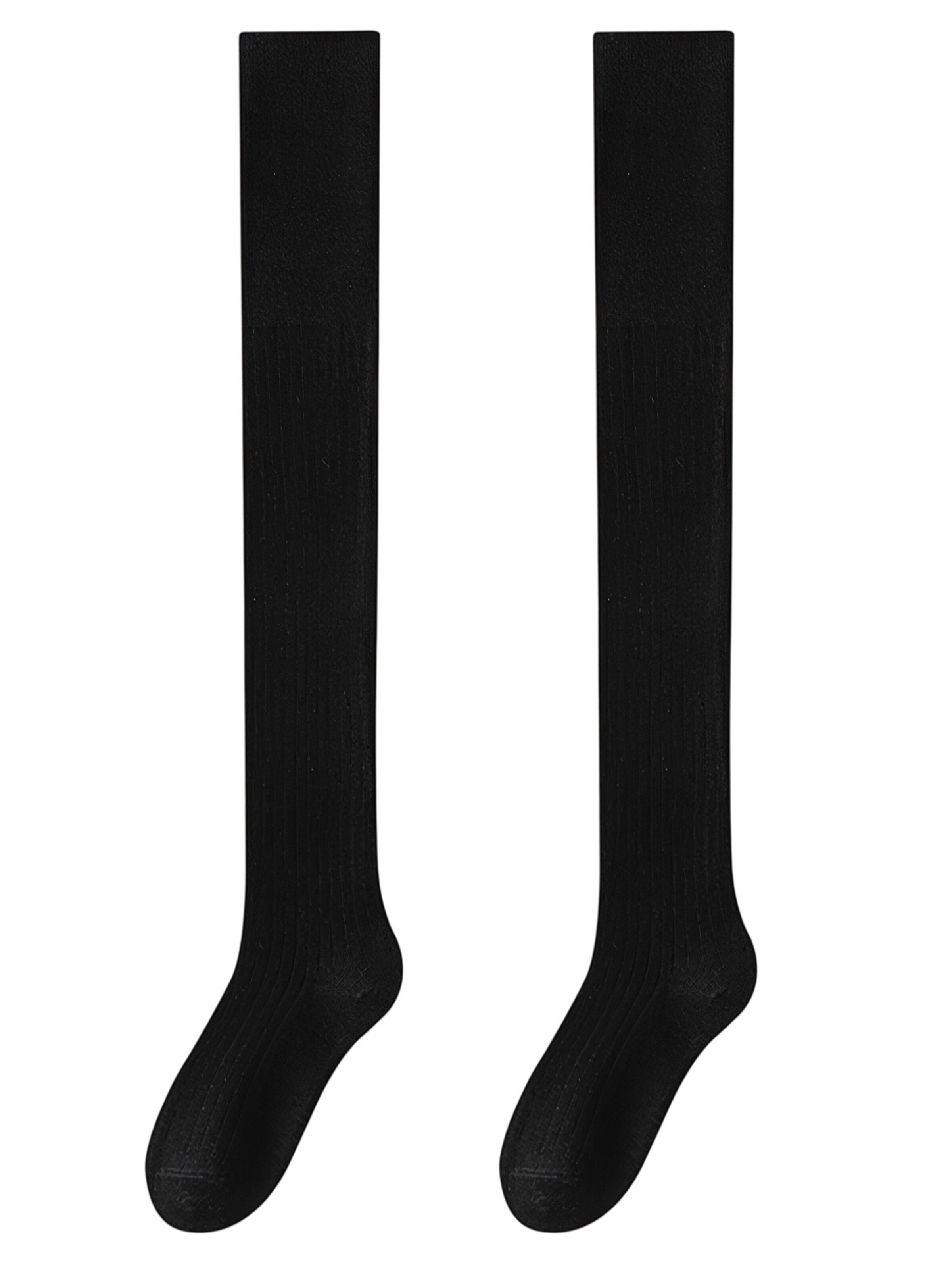 Magicshe Over the Knee Socks in Black: front