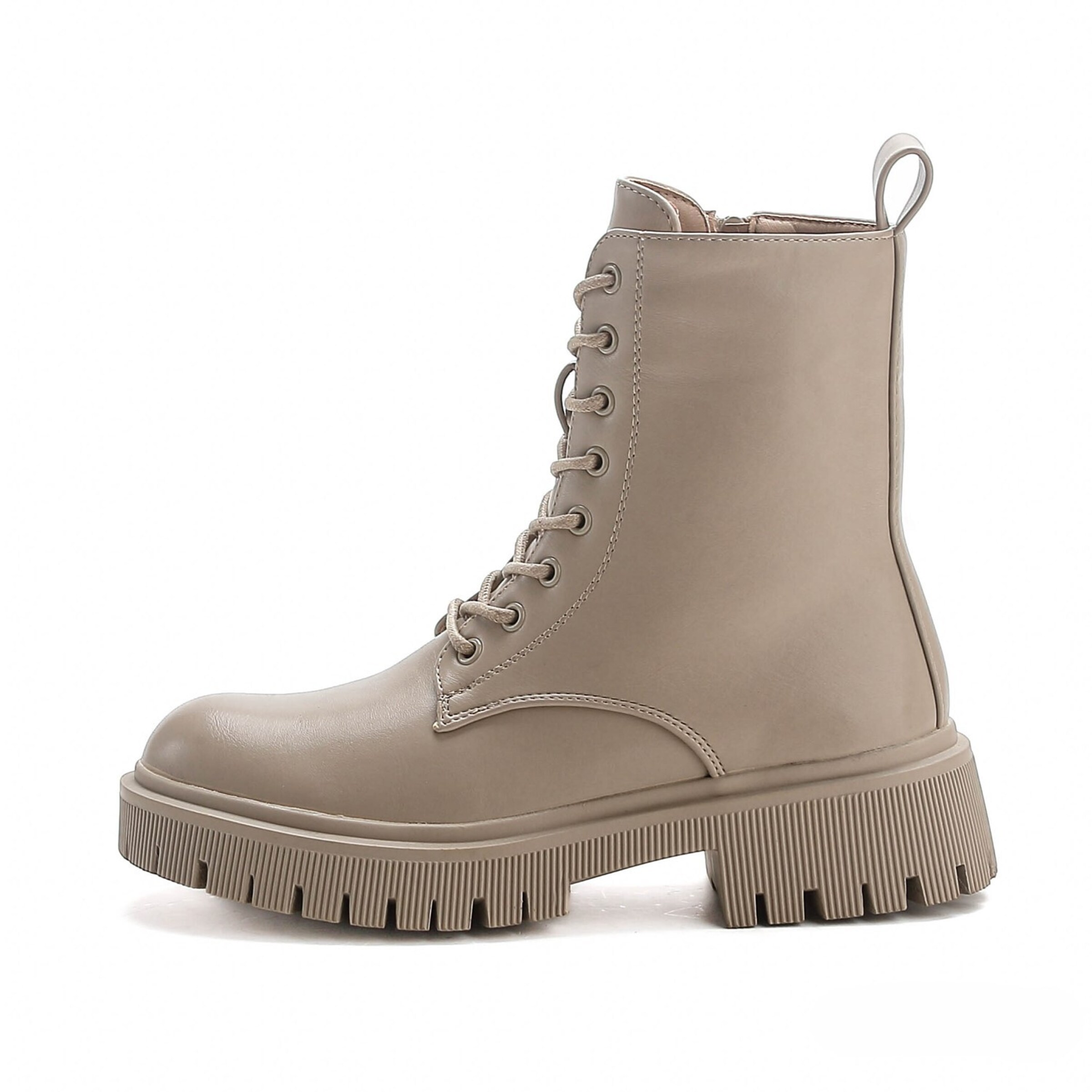Elara Schnürstiefelette in Beige