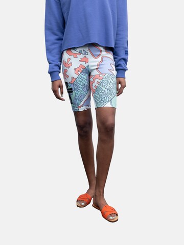 elho Skinny Shorts 'Honolulu 89' in Weiß: predná strana