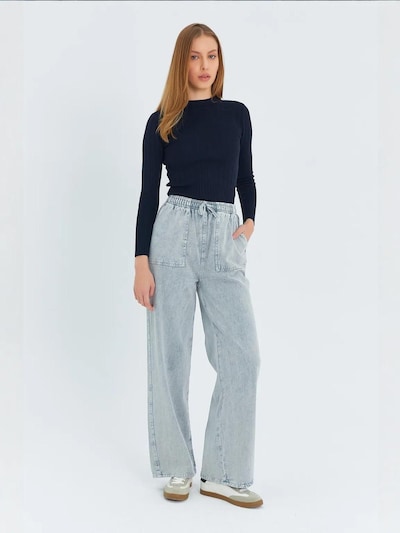 MixRay Pantalon en bleu denim, Vue avec produit