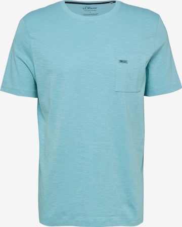 s.Oliver Shirt in Blauw: voorkant