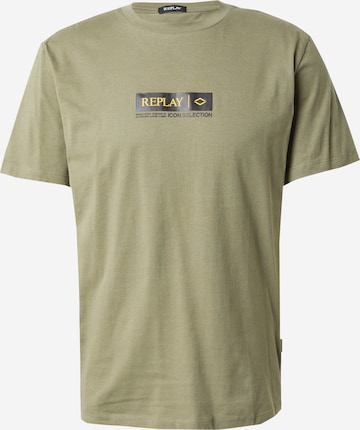 REPLAY T-Shirt in Grün: predná strana