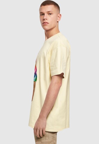 Merchcode T-Shirt 'Pride Scoops' in Gelb