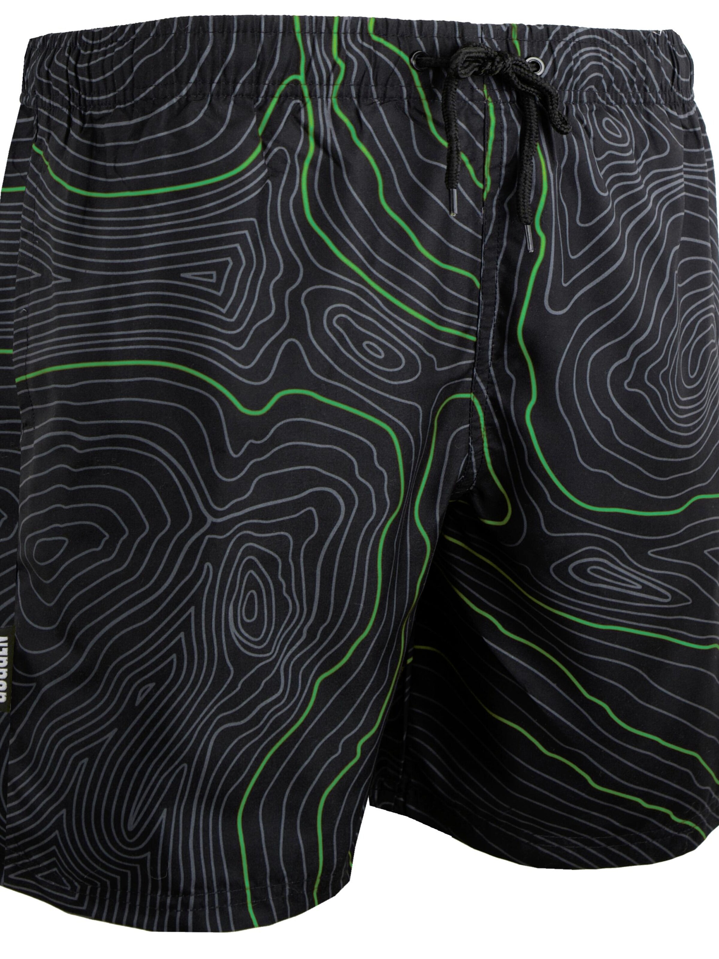 Guggen Mountain Badeshorts 'Boardshorts 2335'‌‌‌‌ in Grün