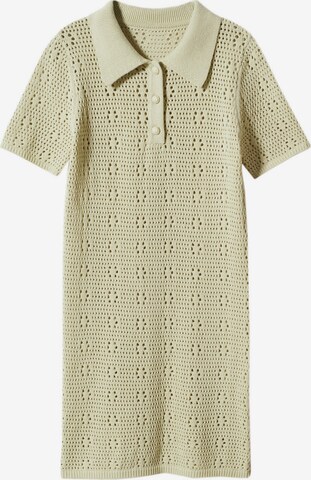 MANGO Knitted dress 'Mercadon' in Green: front