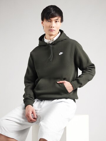 Nike Sportswear Sweatshirt 'CLUB' in Groen: voorkant
